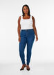 Jeggings i bomullsblanding, Blue denim, Model image number 0
