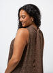 Midikjole i chiffon med leopardtrykk og et knytebelte, Brun, Model image number 3