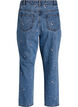 Mille mom-fit jeans med broderi, Bl&aring;, Packshot image number 1