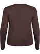 Langermet basis-T-skjorte med rund hals, Brun, Packshot image number 1