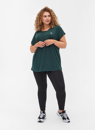Ensfarget T-skjorte til trening, Green Gables, Model image number 3