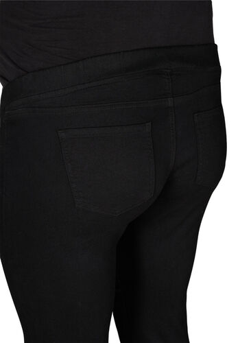 Jeggings med baklommer til gravide, Black, Packshot image number 3