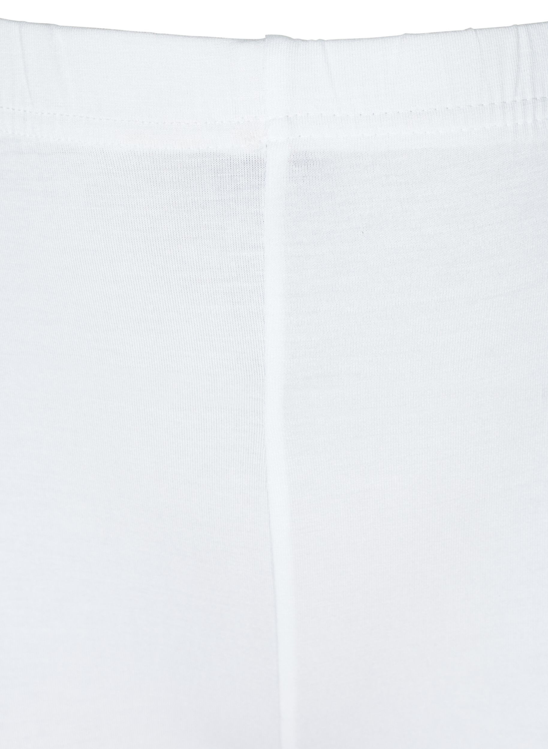 ZizziSykkelshorts med blondekant, Hvit, Packshot image number 2