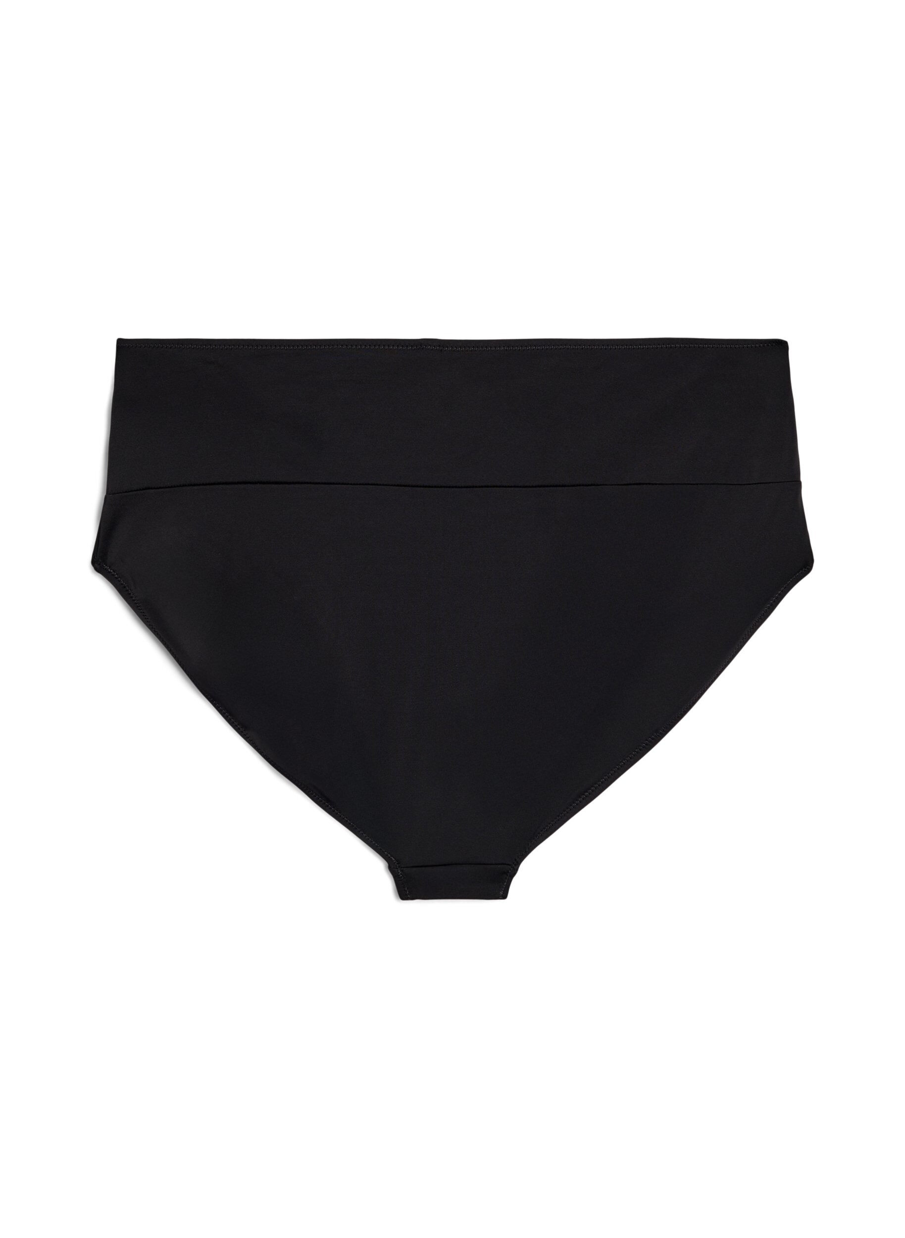 ZizziBikinitruser med omslagsdetaljer, Svart, Packshot image number 1