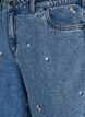 Mille mom-fit jeans med broderi, Bl&aring;, Packshot image number 2