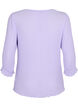 Bluse med plissé og 3/4-ermer, Lavender, Packshot image number 1