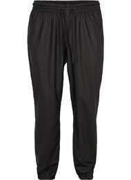 Regnsbukser med strikk og knyting, Black