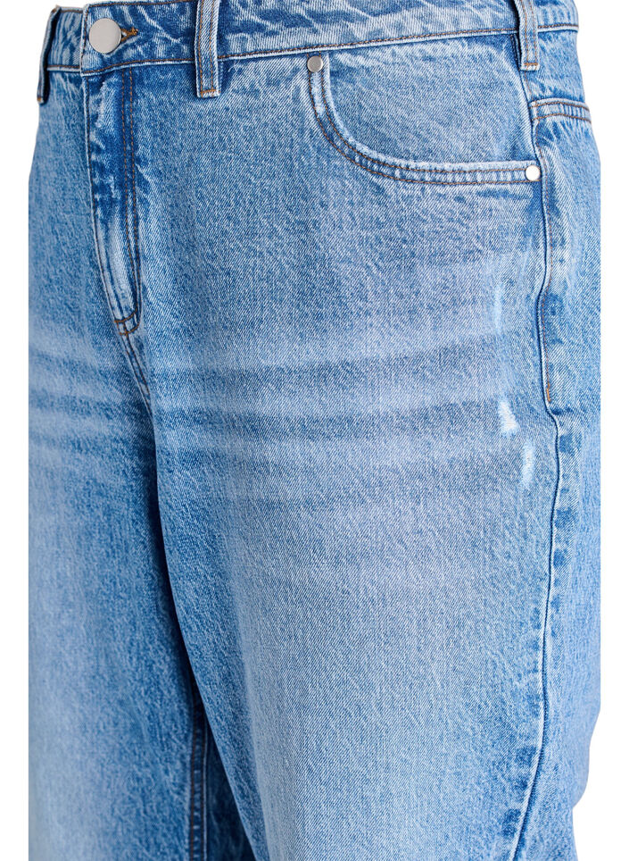 Jeans med straight fit og høy midje, L.B.Denim, Packshot