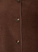 Teddyjakke med rund hals og knapper, Brun, Packshot image number 2