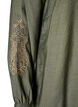 Viskoseskjorte med broderte ermer, Gr&oslash;nn, Packshot image number 3