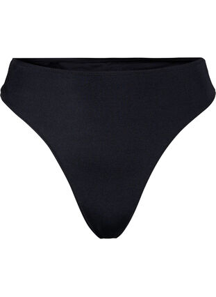 Bikinitruse med g-streng og normal høyde i livet, Black, Packshot image number 0