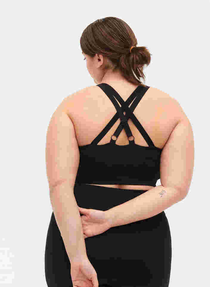 Sports-BH med krysset rygg, Black, Model
