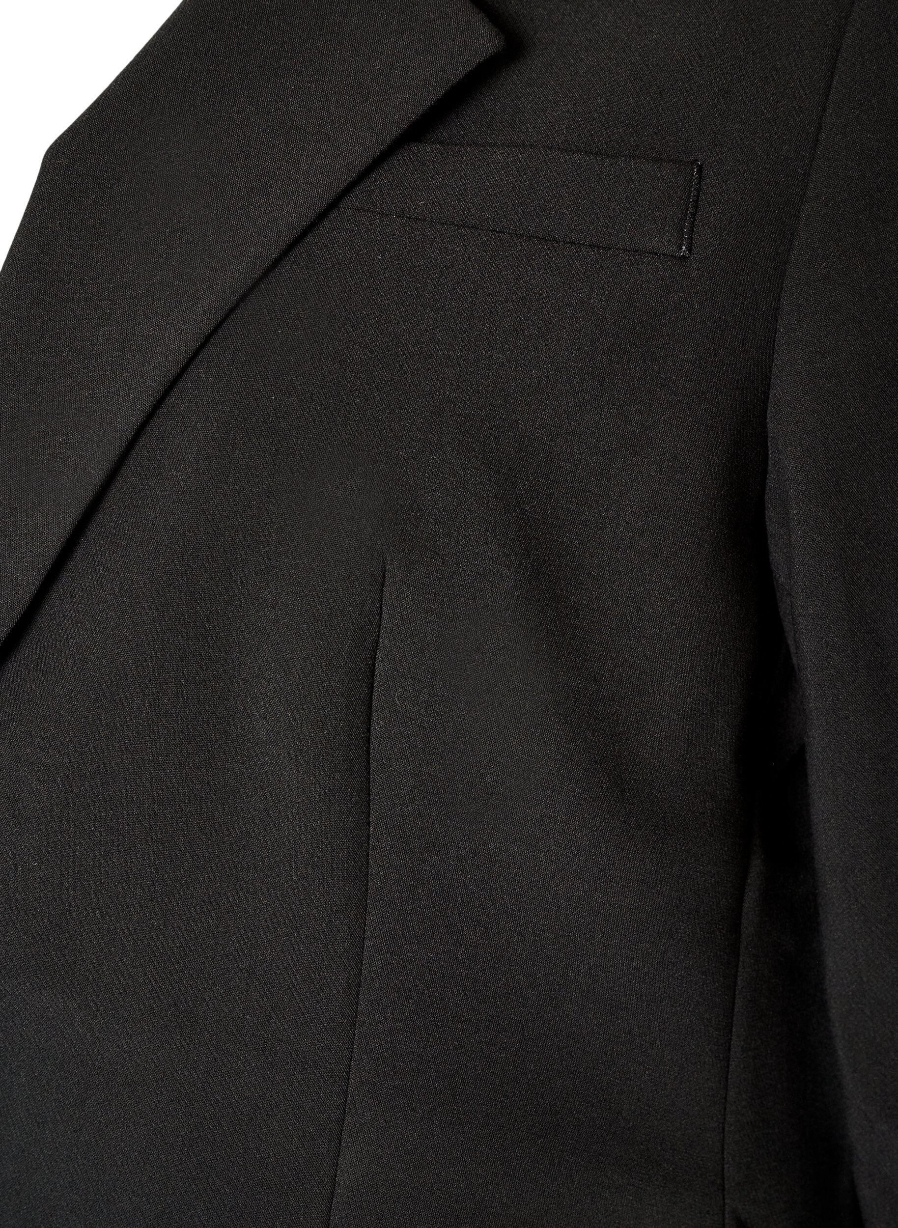 ZizziKlassisk blazer med enkel knappelukking, Svart, Packshot image number 3