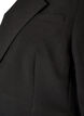 Klassisk blazer med enkel knappelukking, Svart, Packshot image number 3