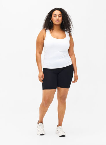 Zizzi FLASH - 2-pakk legging-shorts, Svart, Model image number 1