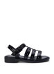 Sandal med bred passform og nagler, Svart, Packshot image number 0