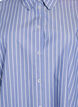 Stripete skjorte med kontrastmansjetter, Blå, Packshot image number 2