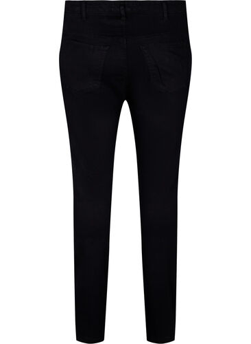 Super slim Amy jeans med snøredetaljer, Black, Packshot image number 1