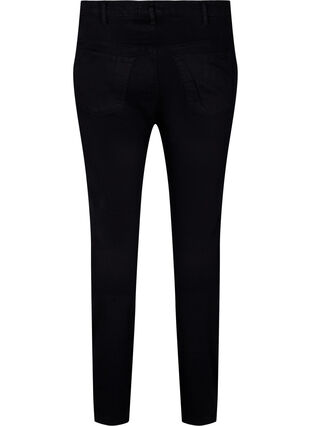 Super slim Amy jeans med snøredetaljer, Black, Packshot image number 1