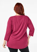 Treningsbluse med 3/4-ermer, Rød, Model image number 2