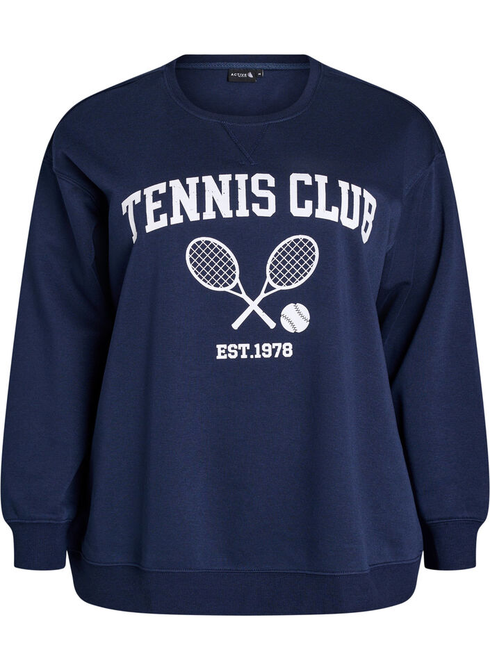 Sporty sweatshirt med trykk, Night Sky, Packshot