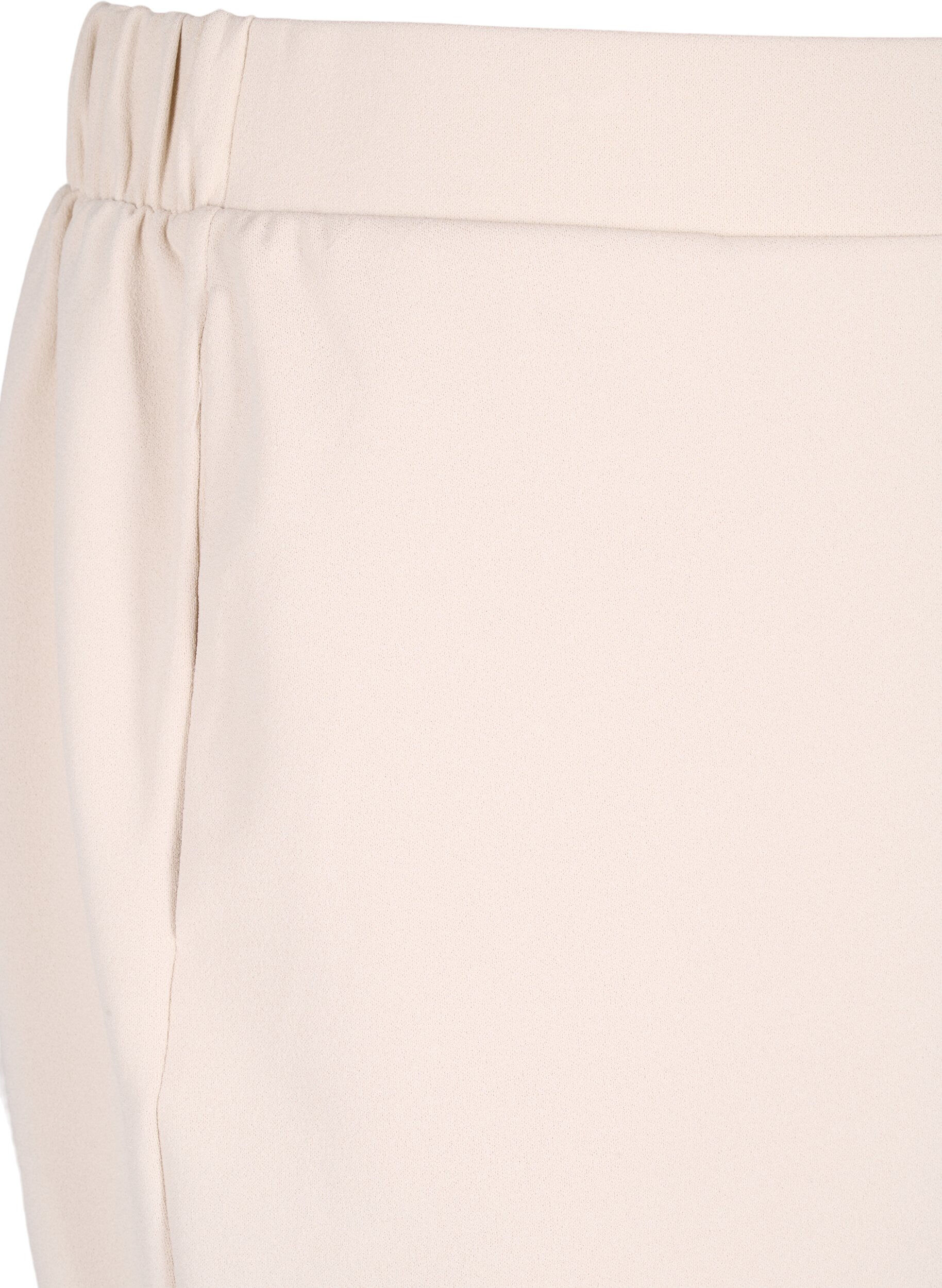 Zizzi L&oslash;stsittende shorts med lommer, Beige, Packshot image number 2