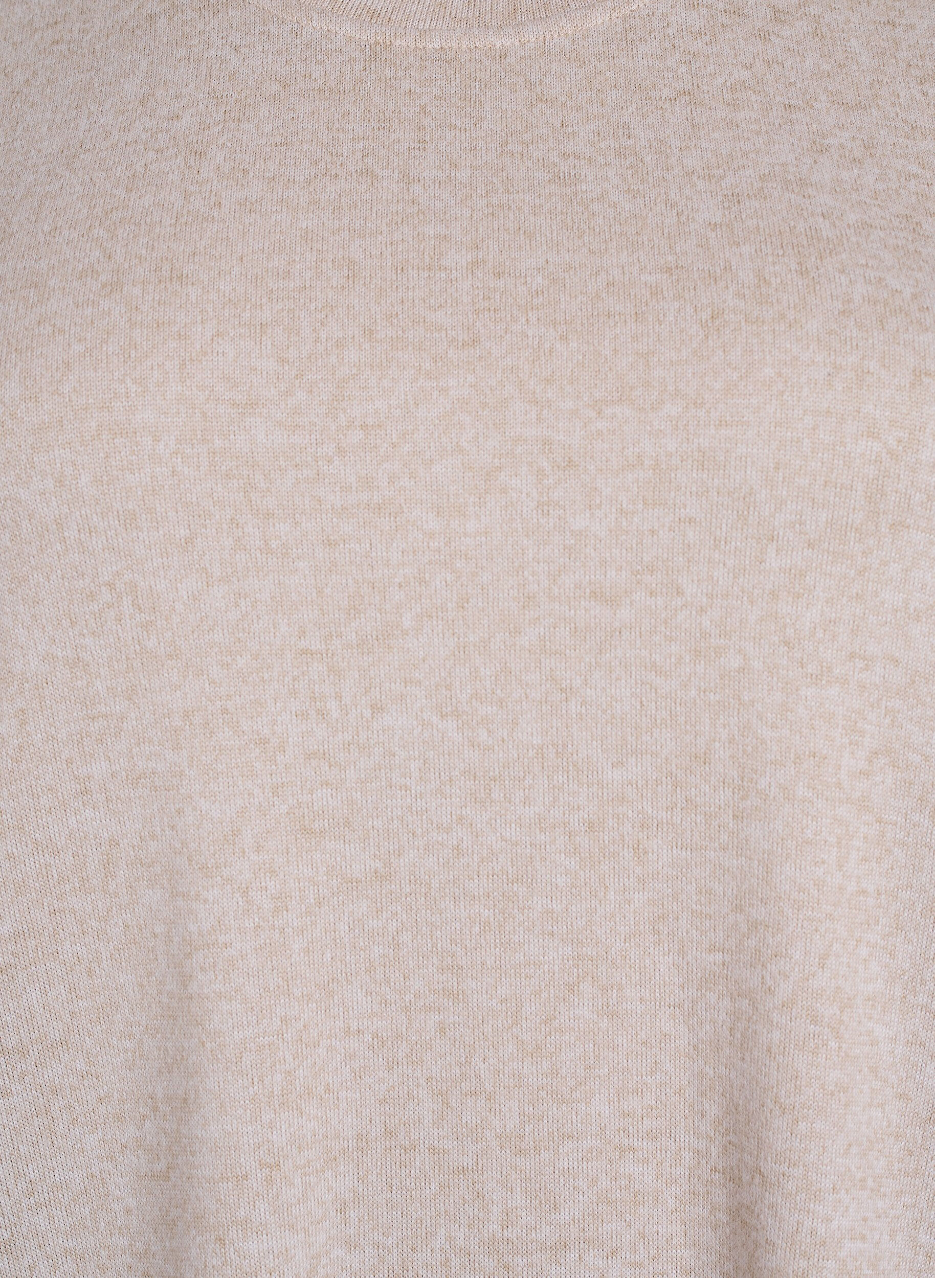 ZizziBluse med knappedetaljer og korte puffermer, Beige, Packshot image number 2