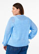 Strikket cardigan med ull og knapper, Della R. Blue Mel., Model image number 1