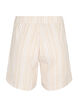 Stripete shorts i en blanding av lin og viskose, Beige, Packshot image number 1