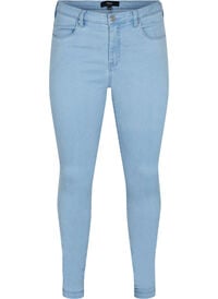 Super slim Amy jeans med høyt liv, Ex Lt Blue Super slim Amy jeans med høyt liv