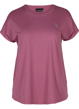 Ensfarget T-skjorte til trening, Grape Nectar , Packshot image number 0