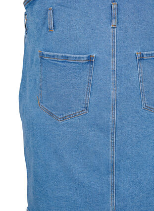 Zizzi Kjole i denim, Blå, Packshot image number 4