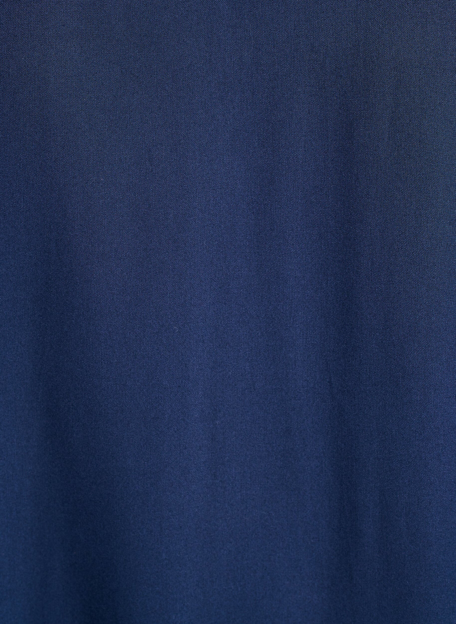 Zizzi Strandkjole i viskose med skulderdetalj, Bl&aring;, Packshot image number 2