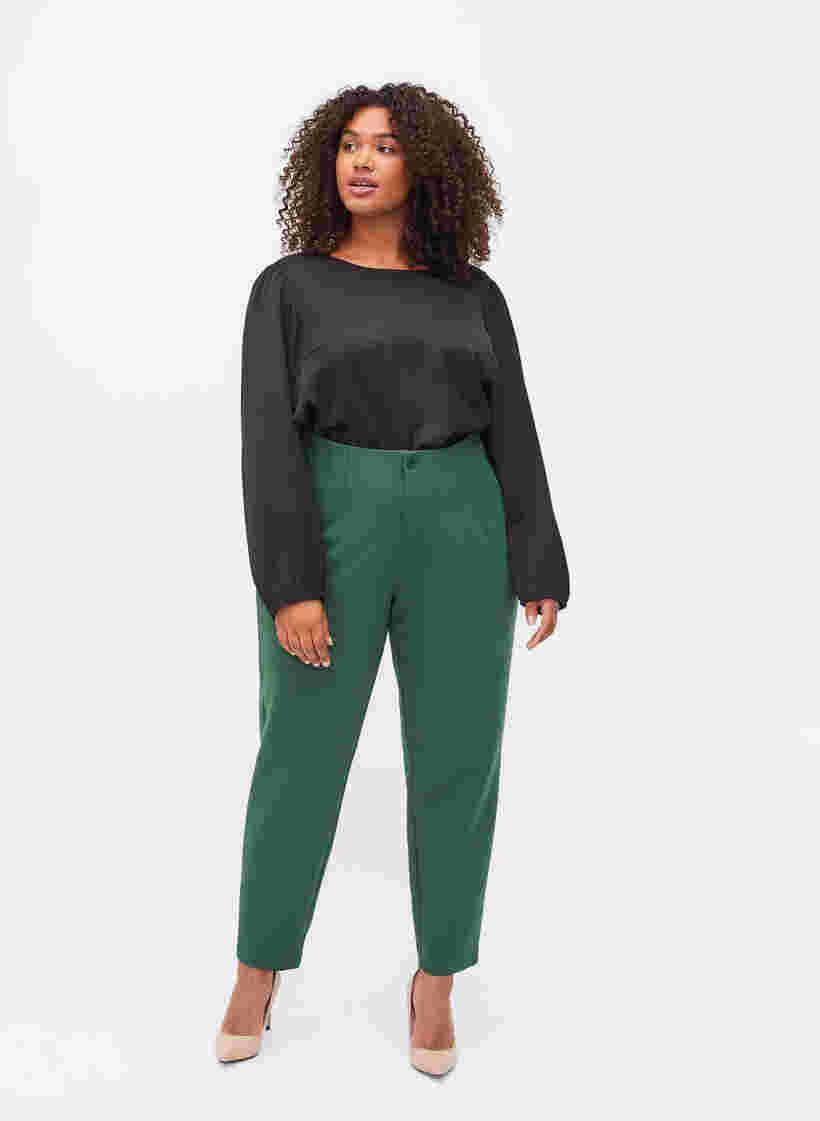 Klassiske bukser med høyt liv, Formal Garden, Model image number 0