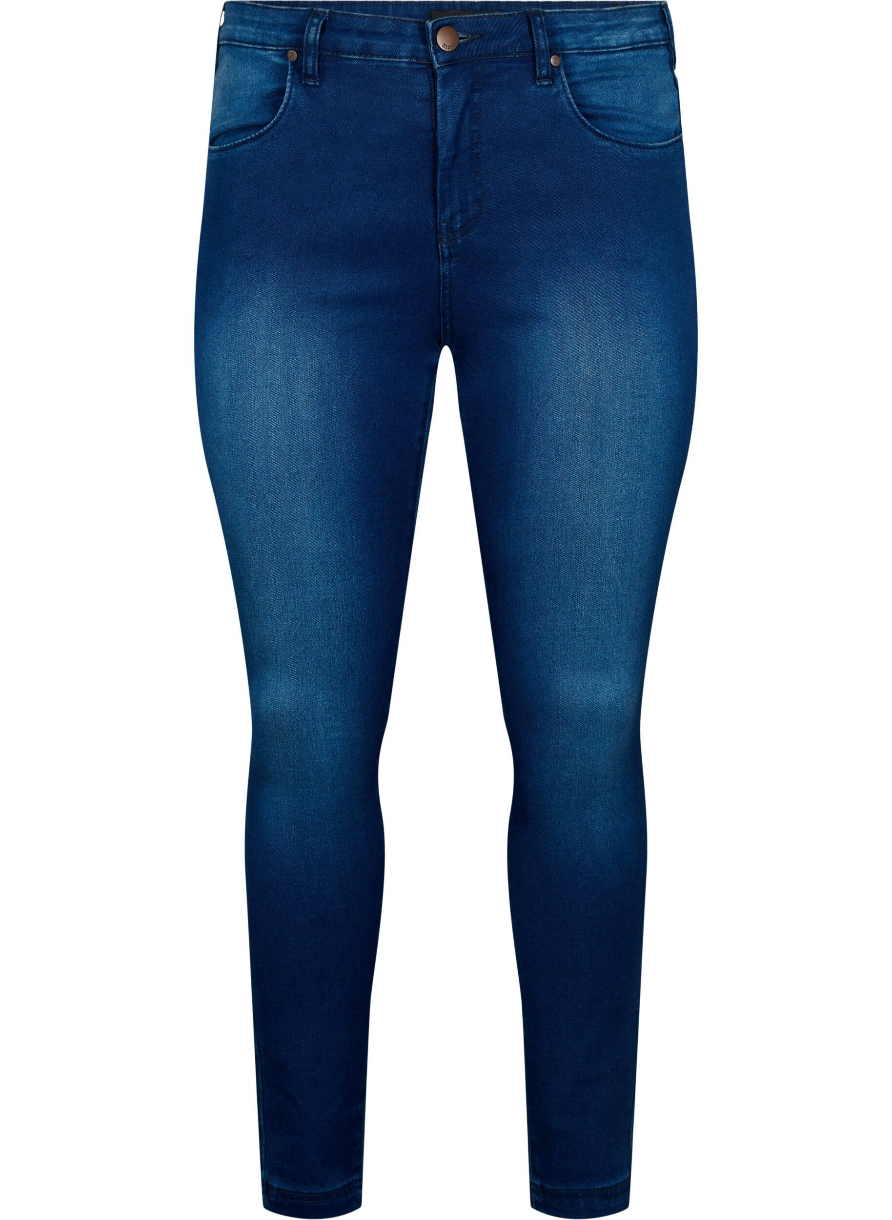 Supersmale Amy-jeans med h&oslash;y midje