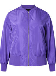 Bomberjakke med lommer, Purple Opulence
