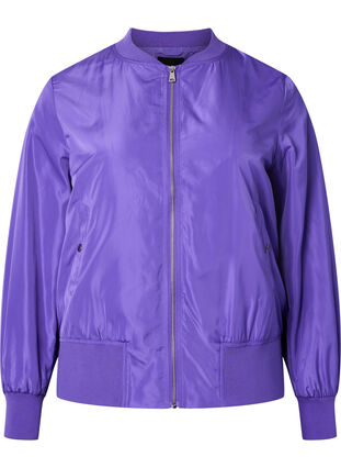 Bomberjakke med lommer, Purple Opulence, Packshot image number 0