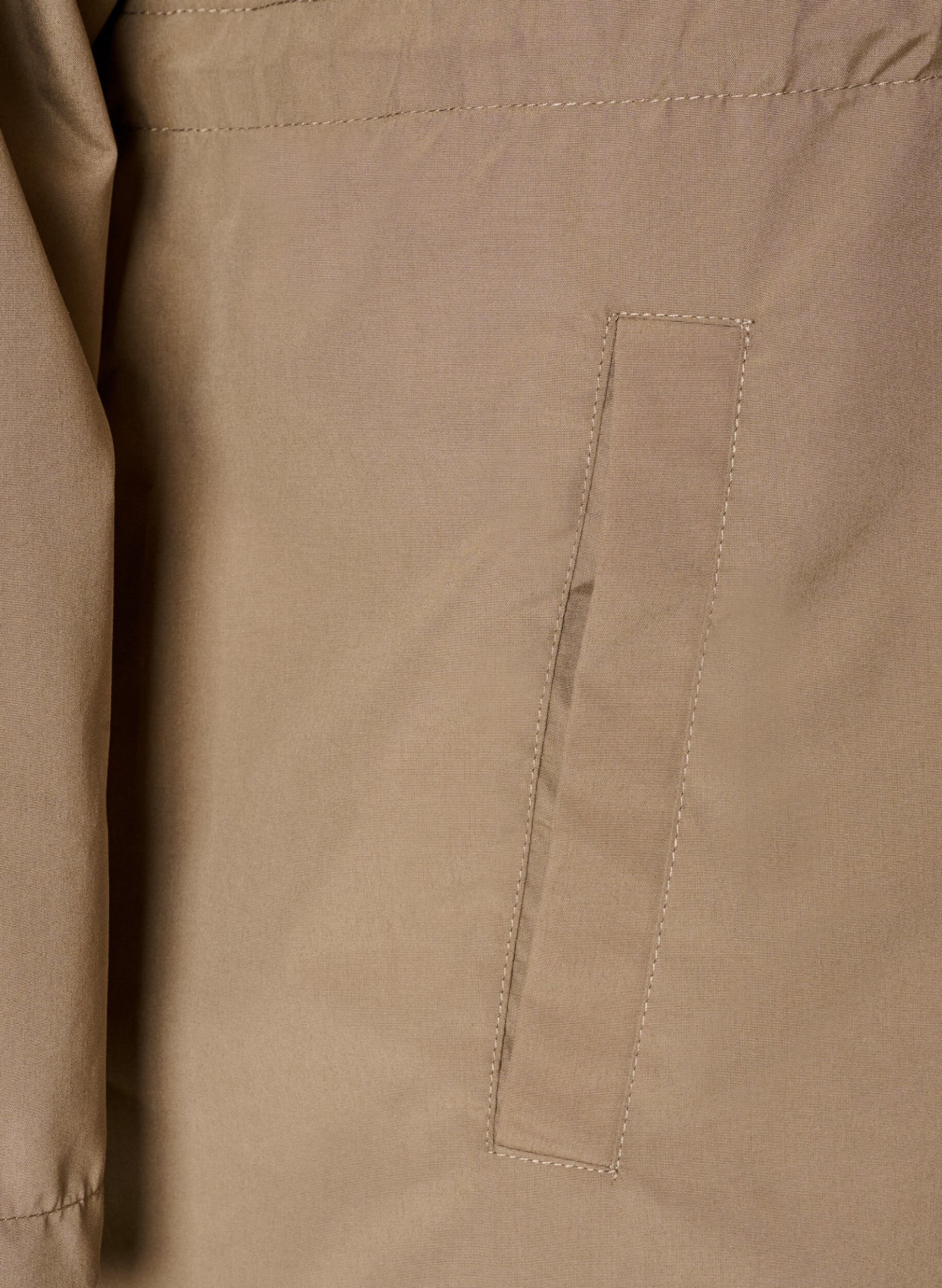 ZizziLett parkas med hette, Brun, Packshot image number 3