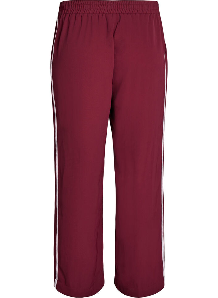 Sporty bukser med rette ben og sidestriper, T. Port Orch Stripe, Packshot