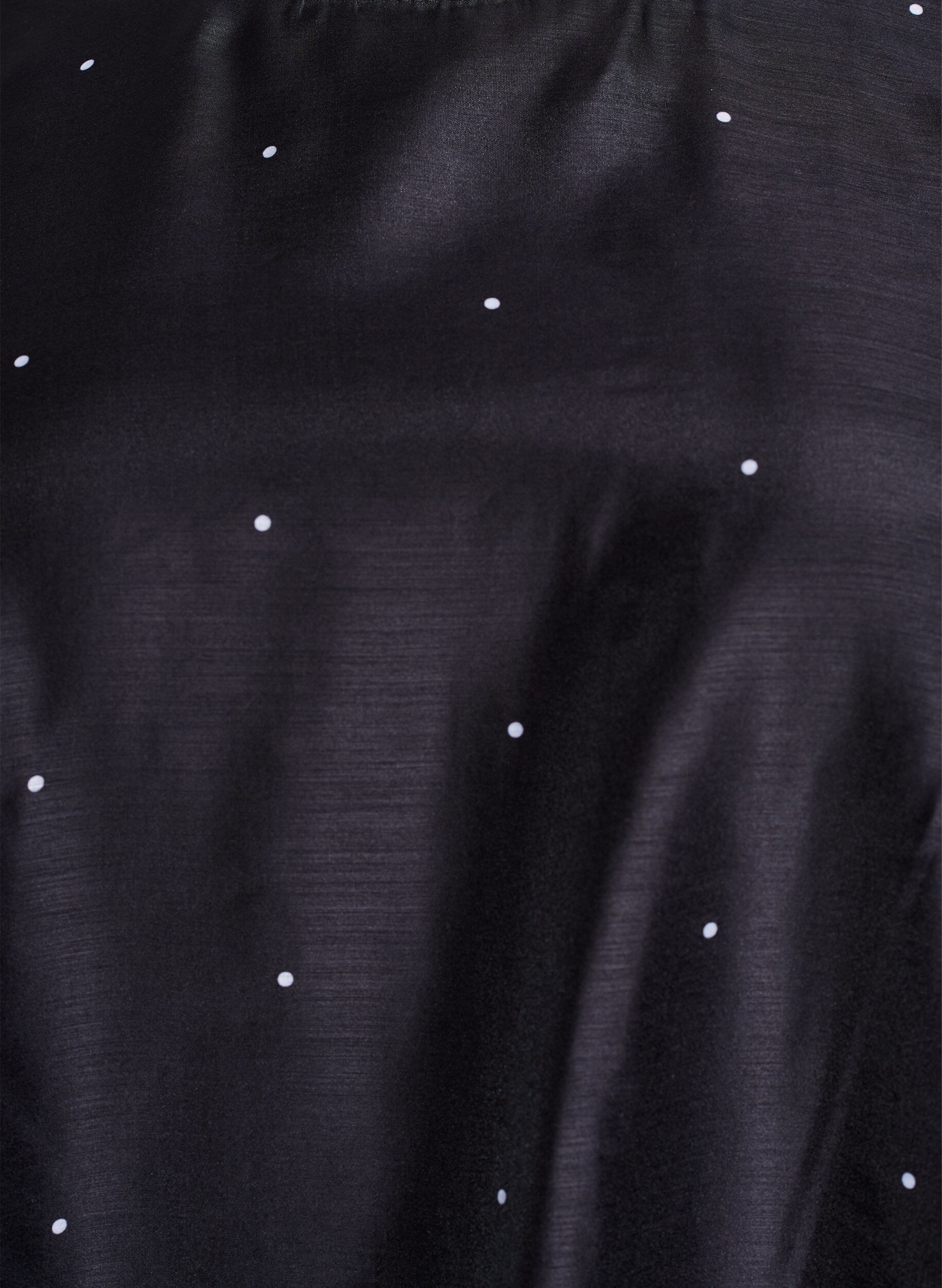 Zizzi Knelang festkjole med gjennomsiktige ermer, Svart, Packshot image number 2