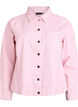 Farget denimshacket med striper, Rosa, Packshot image number 0