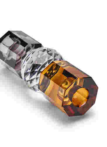 Lysestake i krystallglass, Brown/Smoke Comb, Packshot image number 2