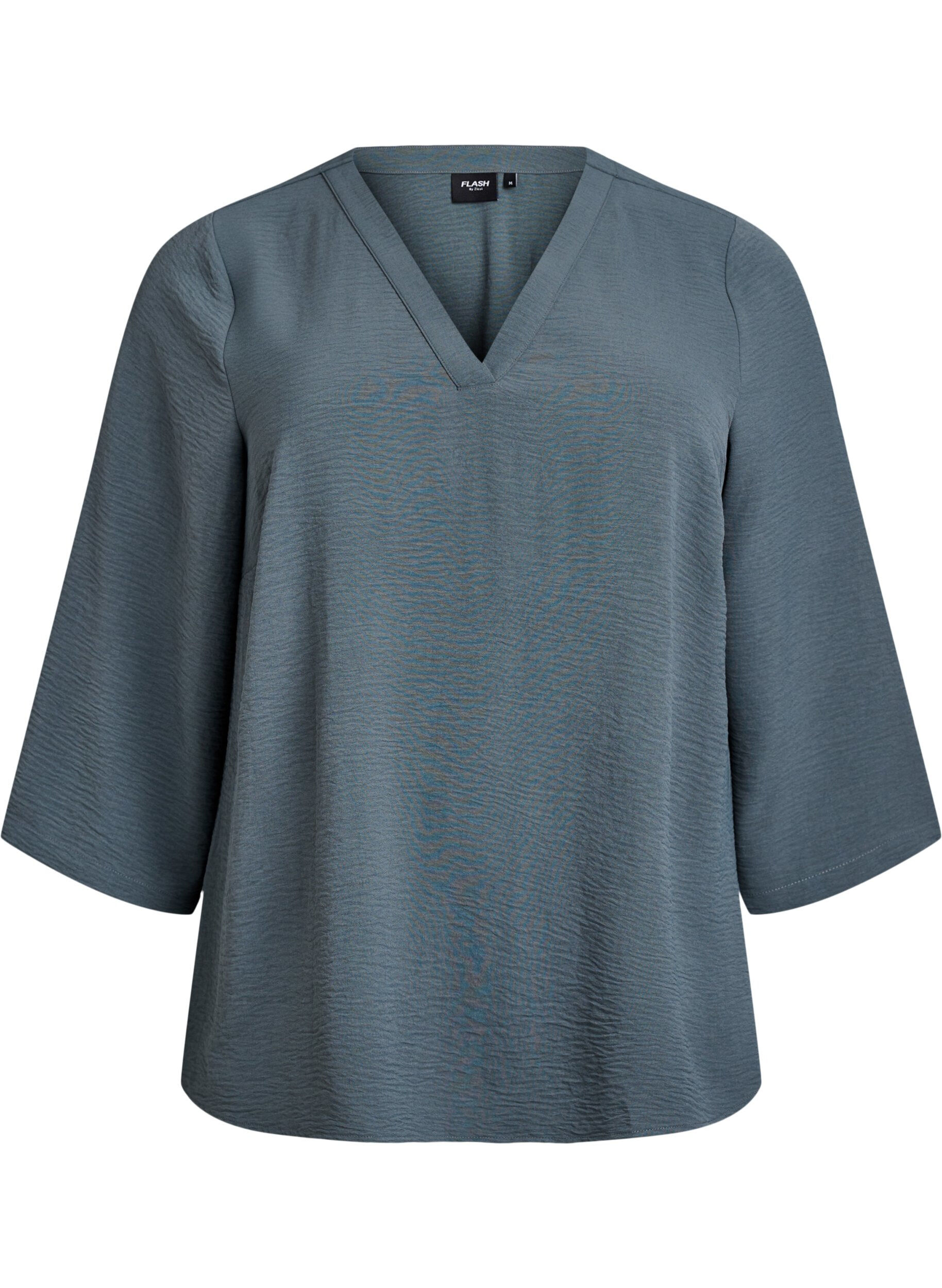 FLASH - Bluse med 3/4 ermer