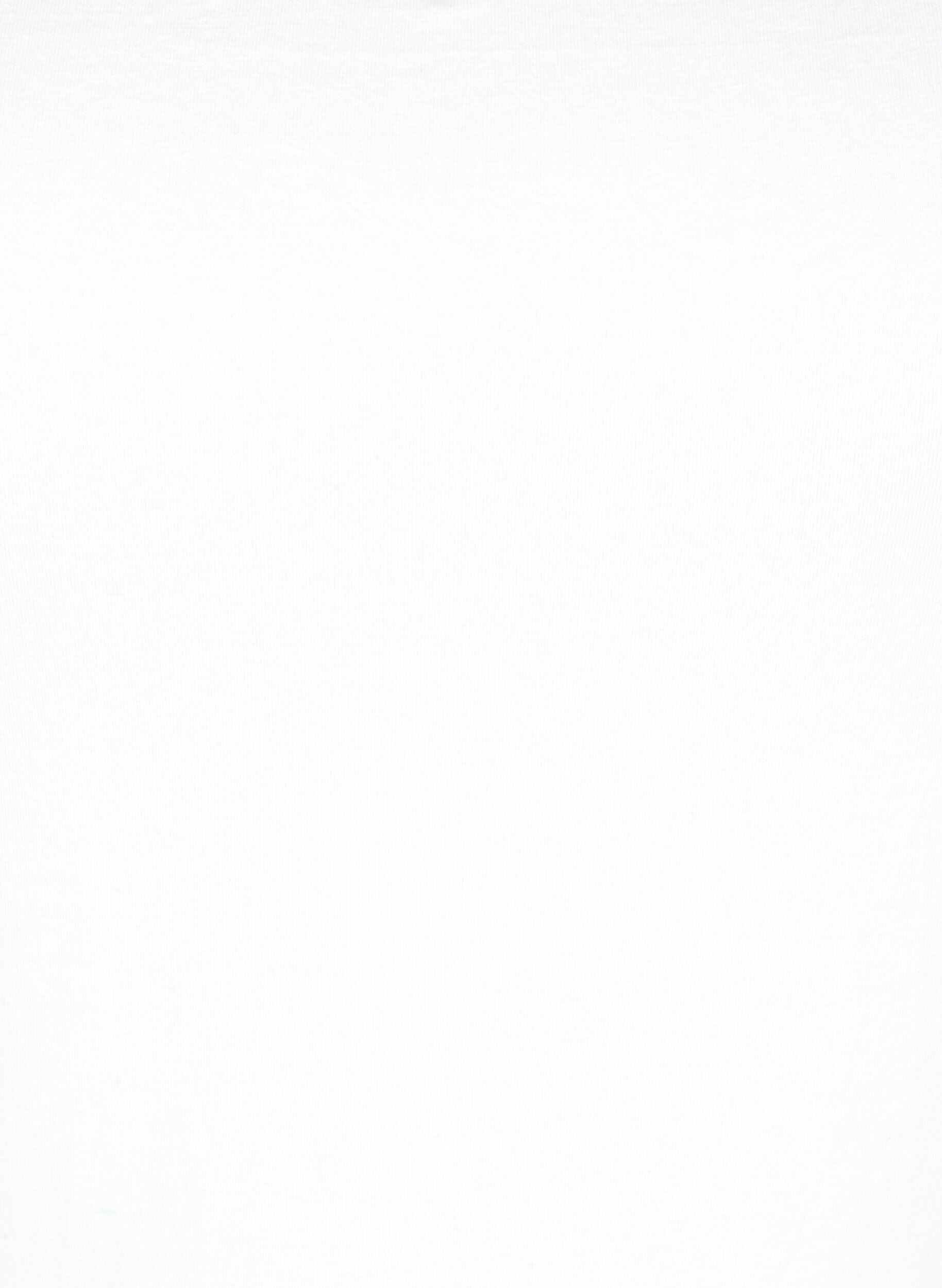 Zizzi Basistopp i bomull, Hvit, Packshot image number 2