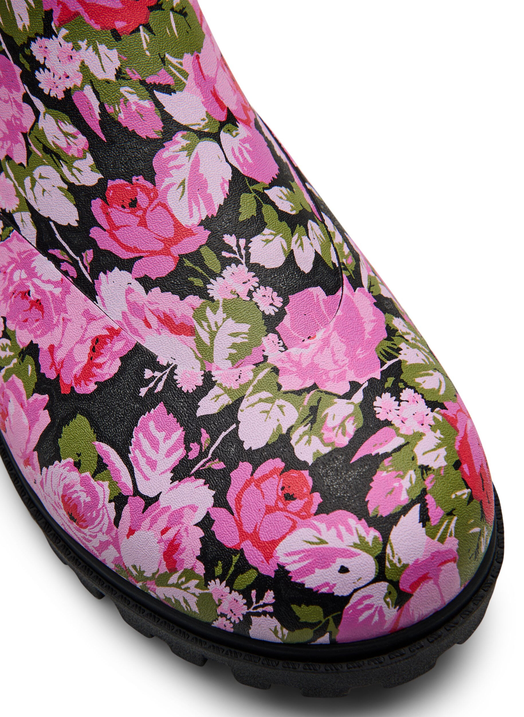 Zizzi Wide fit - Korte gummist&oslash;vler med elastisk neoprene skaft, Rosa, Packshot image number 3