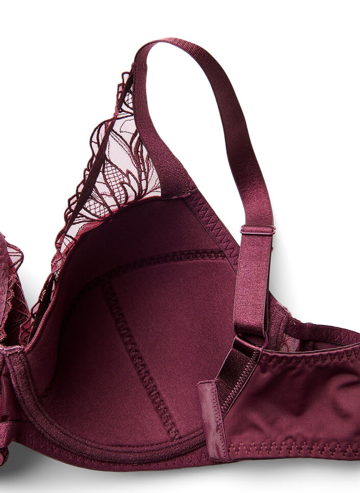 Polstret blonder BH med bøyle, Rød, Packshot image number 3