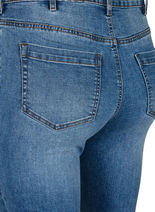 Amy jeans med høy midje og supersmal passform, Blue denim, Packshot image number 3