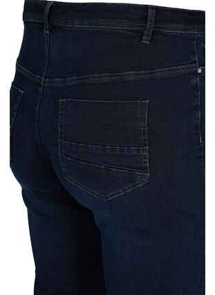 Regular fit Gemma jeans med høyt liv, Dark blue, Packshot image number 3