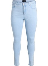Amy super slim fit jeans med h&oslash;y midje, Bl&aring;
