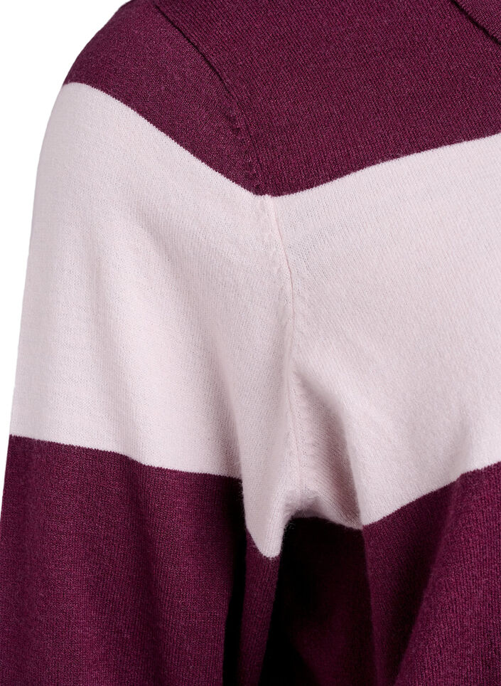 Strikkeplagg med krage, Rød, Packshot image number 3